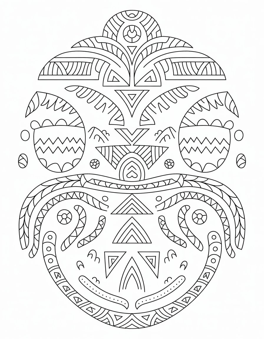 Ancient Tribal Mandala